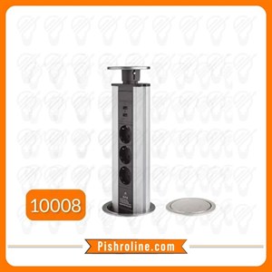 پریز توکار استیل ملونی مدل 10008