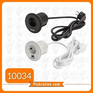 پریز توکار گرد سیمپل ملونی مدل 10034