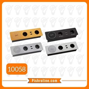 پریز توکار مستطیلی ملونی مدل 10058