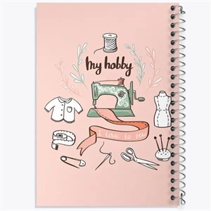 دفتر نقطه ای مهندسی 50 برگ خندالو طرح چرخ خیاطی