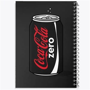 دفتر نقطه ای مهندسی 100 برگ خندالو طرح نوشابه کوکاکولا زیرو