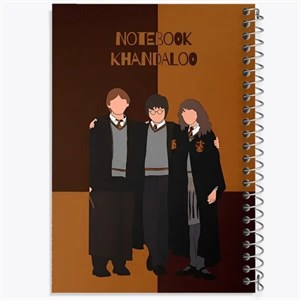 دفتر مشق 50 برگ خندالو طرح هری پاتر (Harry Potter)