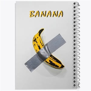 دفتر نقطه ای مهندسی 100 برگ خندالو طرح تابلو  موز(Banana)