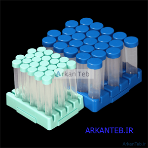 رک نگهدارنده لوله مخروطی  50 میلی‌لیتری 25 خانه بسته 10 عددی برندPIP ( ارسال از تهران )