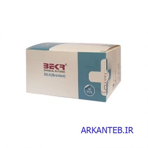 نخ جراحی سیلک بدون سوزن 3/0 بکر (ارسال از اصفهان)
