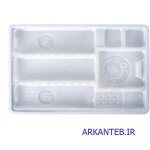 سینی یکبار مصرف دندانپزشکی معمولی درجه 1 برند زلال ( بسته 400 گرمی ) ( ارسال از تهران )