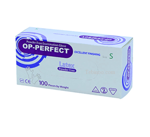 دستکش لاتکس بدون پودر OP-perfect سایز Small ( بسته 100 عددی ) ( ارسال از تهران )