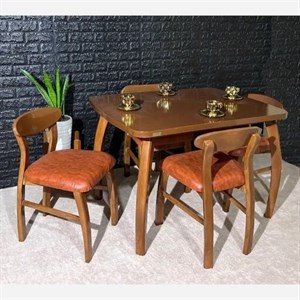 نهارخوری چهارنفره مدل خرچنگی چوب توسکا