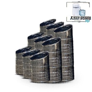 ظرف آجیل و حبوبات و خشکبار و تخمه فروشگاهی و سوپرمارکت از استیل