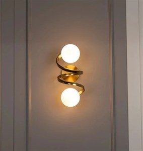 دیوارکوب دوشعله حبابی