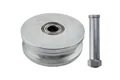 قرقره فولادی سایز 100 میلی متر همراه با پین و مهره  Steel Reel W100S Model