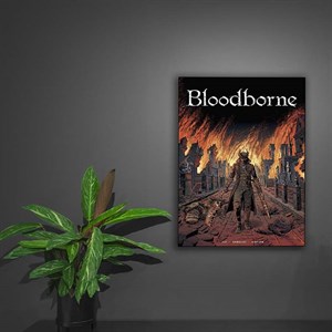 متال پوستر طرح بلادبورن (bloodborne)