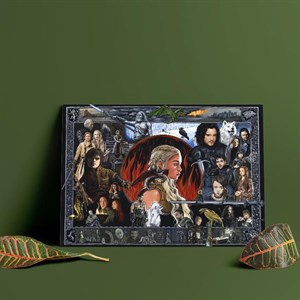 متال پوستر طرح بازی تاج و تخت (Game of Thrones)