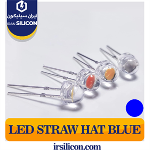 LED کلاهی آبی 2 چیپ 5mm