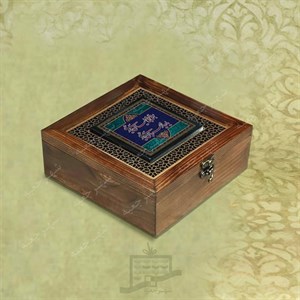 جعبه چوبی (طرح M15*1*20)-آجیل و خشکبار،دمنوش،گز و شکلات،کادو