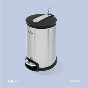 سطل زباله استیل 16لیتری باآرام بند(یونیک)