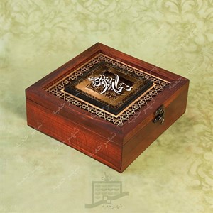 جعبه چوبی (طرح M4*1*20)-آجیل و خشکبار،دمنوش،گز و شکلات،کادو