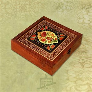 جعبه چوبی (طرح H4*1*28) -آجیل و خشکبار ، دمنوش ، گز و شکلات ، میوه خشک ، هدیه و کادو