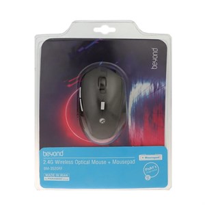 ماوس بی سیم Beyond مدل BM-3520RF به همراه ماوس پد - مشکی