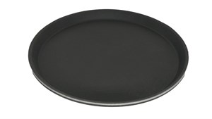 سینی استپ دار گرد 40 سانت فایبرگلاس مشکی کد 055 (یک عددی)