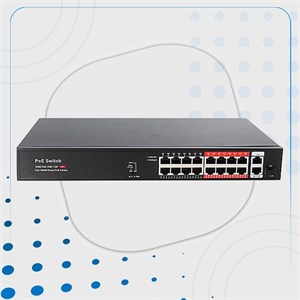 هاپ سوئیچ 16PORT-POE-2uplink