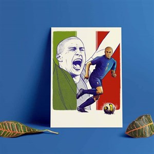 متال پوستر طرح کاناوارو (Cannavaro)