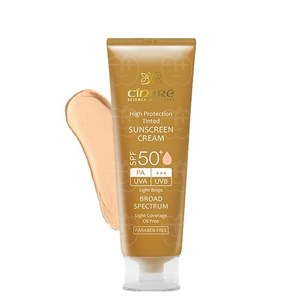 کرم ضد آفتاب سینره فاقد چربی مناسب انواع پوست با  SPF50 حجم 50 میل