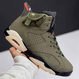 کفش نایک ایر جردن ۶ تراویس اسکات الیو  Nike Air Jordan 6 Travis Scott Olive