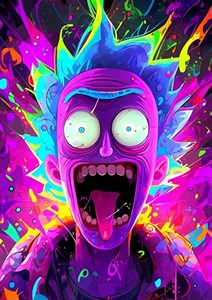 متال پوستر سریال Rick and Morty کد N401