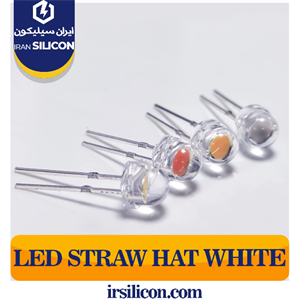 LED کلاهی سفید 2 چیپ 5mm