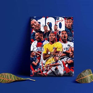 متال پوستر طرح کیلیان امباپه (Mbappé)