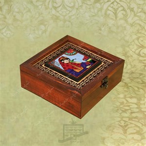 جعبه چوبی (طرح H2*1*20)-آجیل و خشکبار،دمنوش،گز و شکلات،کادو