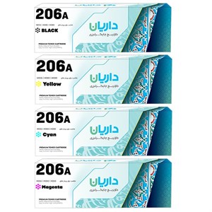 کارتریج لیزری رنگی مدل 206a داریان ست چهار رنگ