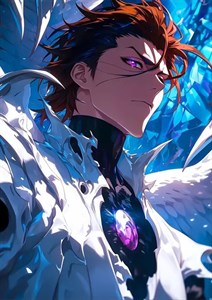 متال پوستر انیمه Bleach طرح شخصیت Aizen کد N201