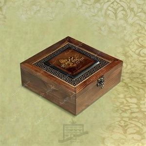 جعبه چوبی (طرح M24*1*20)-آجیل و خشکبار،دمنوش،گز و شکلات،کادو