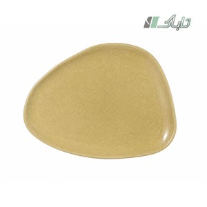 بشقاب سرامیک دفرمه سه گوش کرمی 119