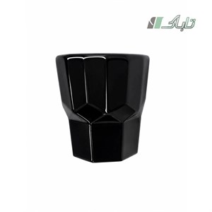 نیم لیوان سرامیک باروک مشکی سرنتی 170cc