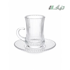 یوژین استکان نعلبکی خطی 190 3-1108
