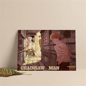 متال پوستر طرح مرد اره ای (chainsaw man)