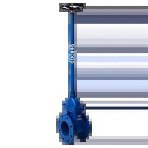 شیرزبانه لاستیکی دسته بلند شیرود GGG40 PN10-16 65
