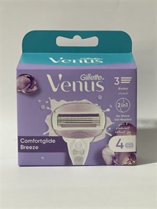 یدک خودتراش زنانه ژیلت ونوس کامفورت گلاید بریز 4 عددی اصلی | Gillette Venus Comfortglide Breeze با 3 تیغه