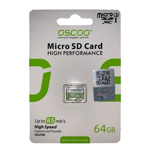 OSCCO MicroSDXC U3 Speed 85Mb/S-64GB (گارانتی پاسارگاد)