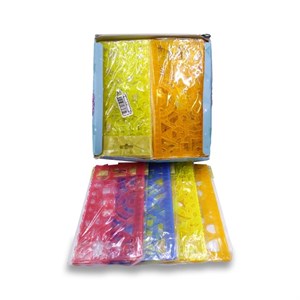 خط کش ژله ای شابلون دوقلو عمده بسته 24 تایی