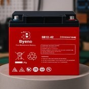 باتری موتور سیکلت 7 آمپر باریک باینو بینا باتری 12V7AH