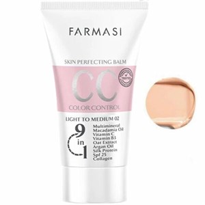 سی سی کرم فارماسی شماره 02 رنگ روشن تا متوسط حجم 50 میل 