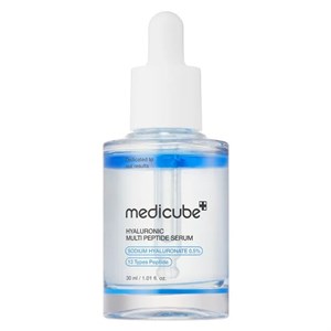 سرم آبرسان و جوانساز پوست مدی کیوب مدل Hyaluronic Multi Peptide مناسب برای انواع پوست حجم 30 میلی‌لیتر