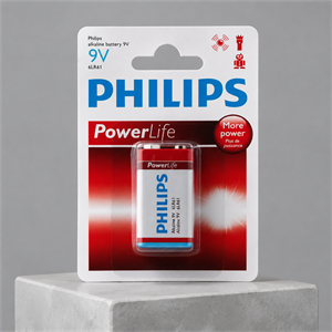 باتری کتابی فیلیپس Power Alkaline 9V