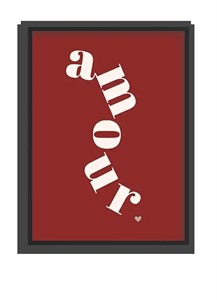 تابلو مینیمال amour