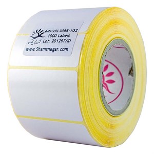 لیبل آزمایشگاهی 55×30 پی وی سی جابجاشونده (1000 عددی)
