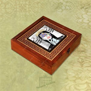جعبه چوبی (طرح T3*1*28) -آجیل و خشکبار ، دمنوش ، گز و شکلات ، میوه خشک ، هدیه و کادو